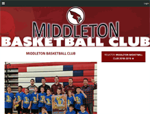 Tablet Screenshot of middletonbasketballclub.com